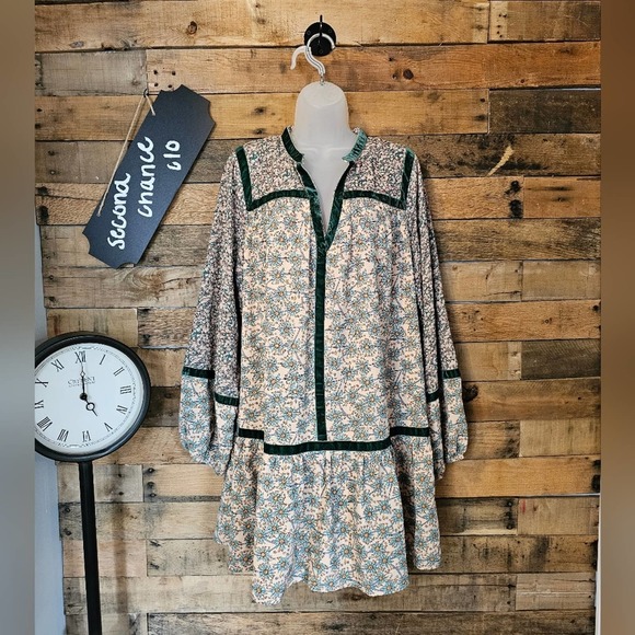entro Dresses & Skirts - Entro women's cottage boho floral paisley slip dress size Large